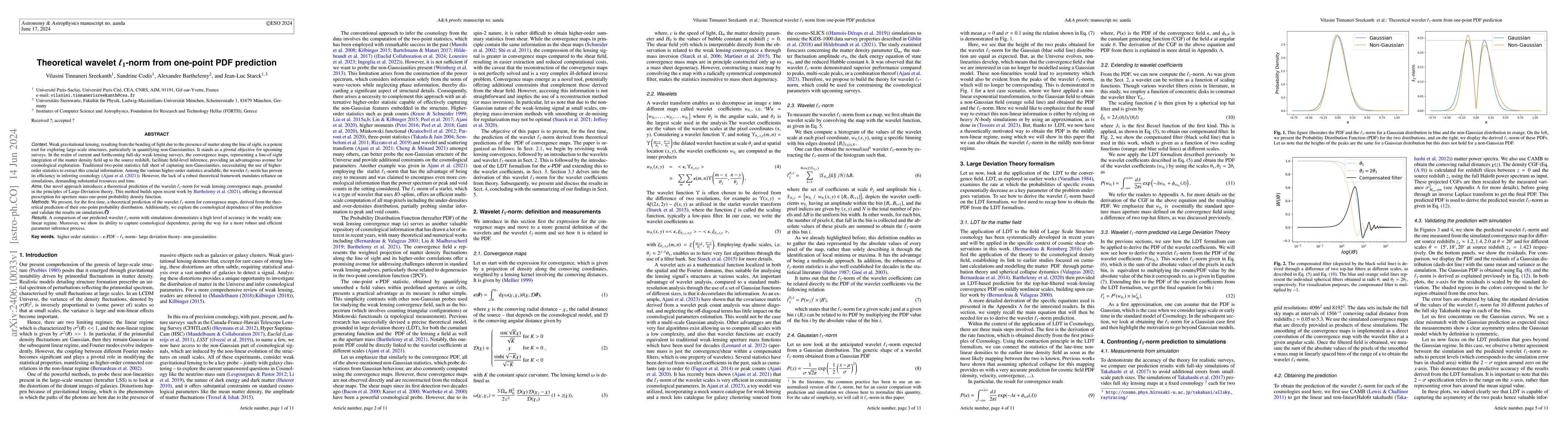 Thumbnail for Theoretical wavelet $\ell_1$-norm from one-point PDF prediction