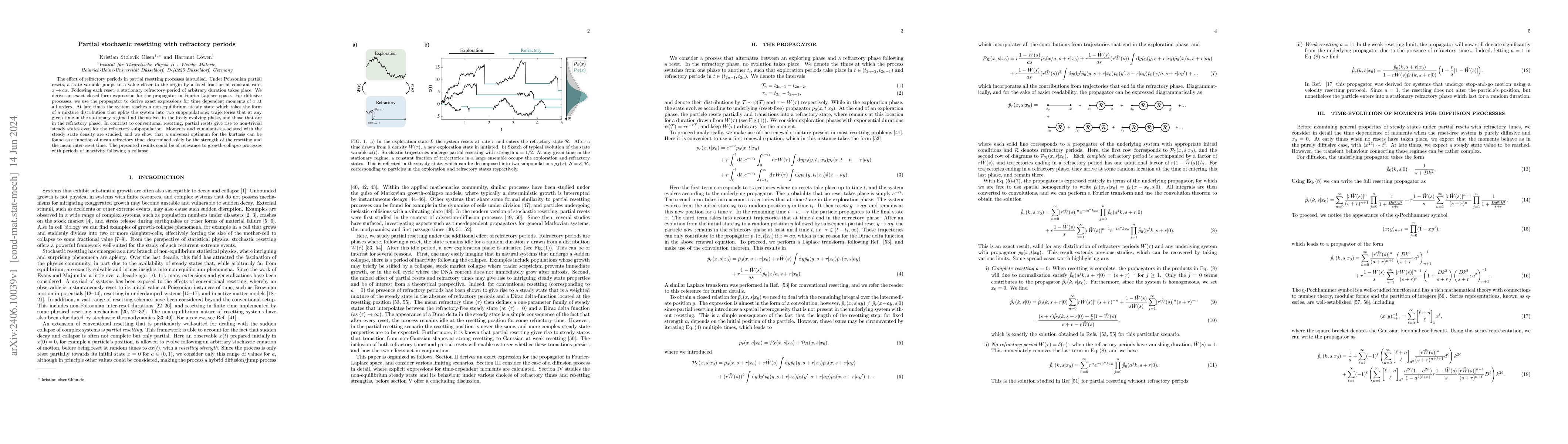 Thumbnail for Partial stochastic resetting with refractory periods