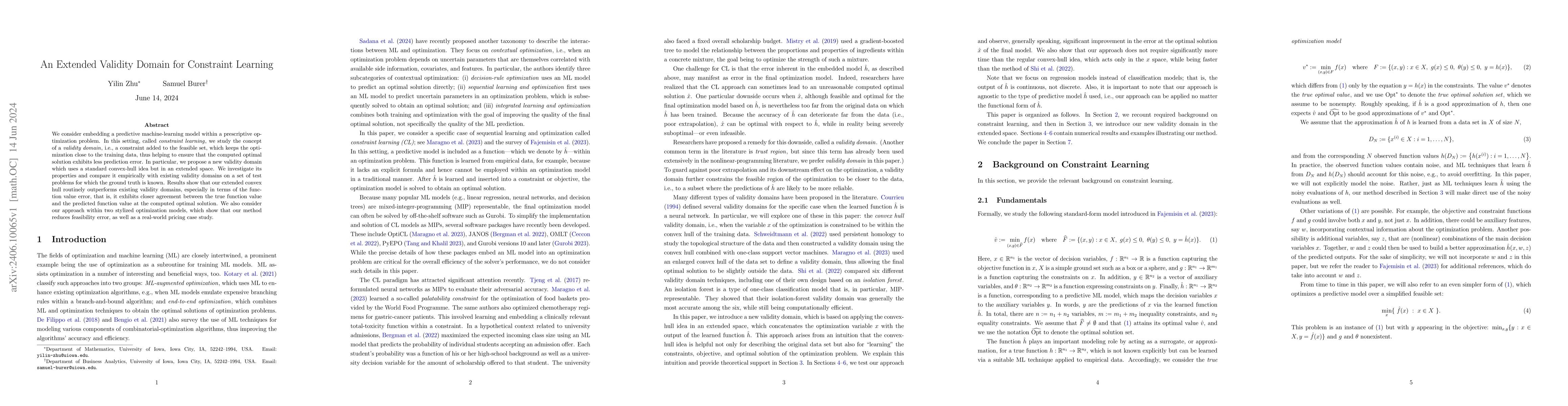Thumbnail for An Extended Validity Domain for Constraint Learning