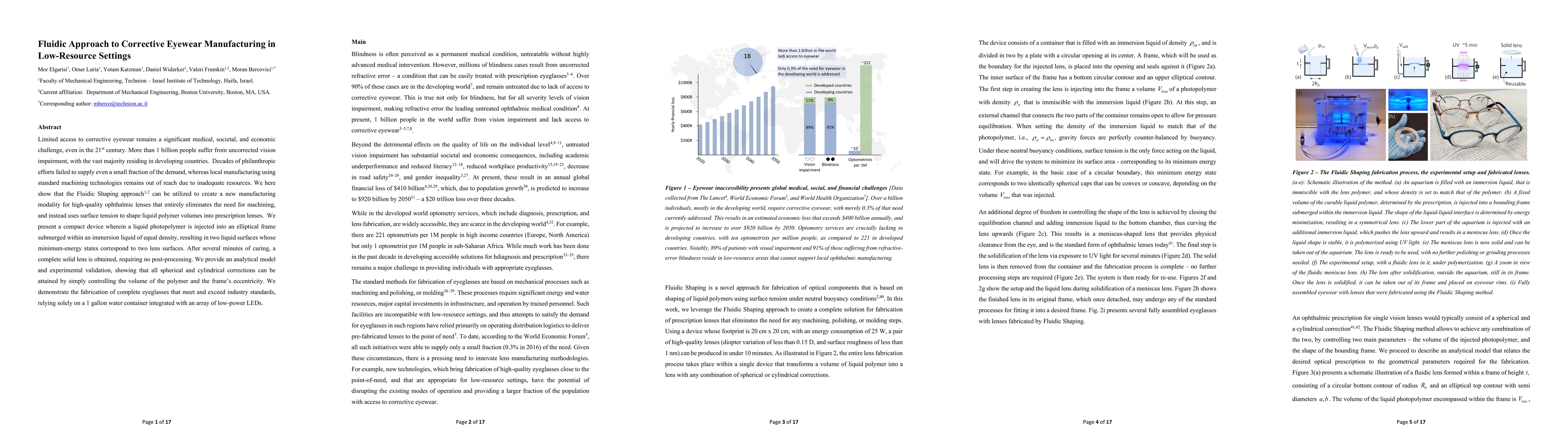 Thumbnail for Fluidic Approach to Corrective Eyewear Manufacturing in Low-Resource
  Settings