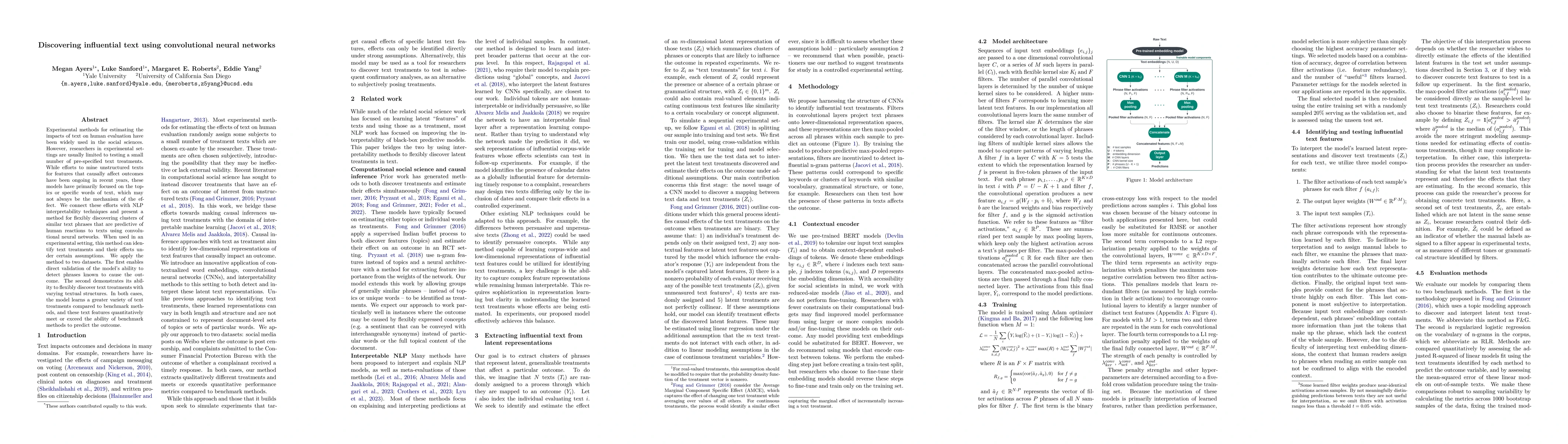 Thumbnail for Discovering influential text using convolutional neural networks