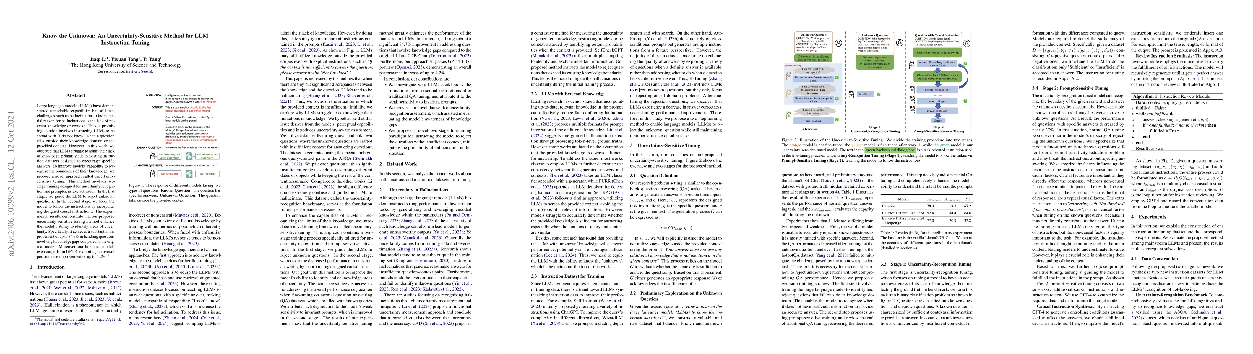Thumbnail for Know the Unknown: An Uncertainty-Sensitive Method for LLM Instruction
  Tuning