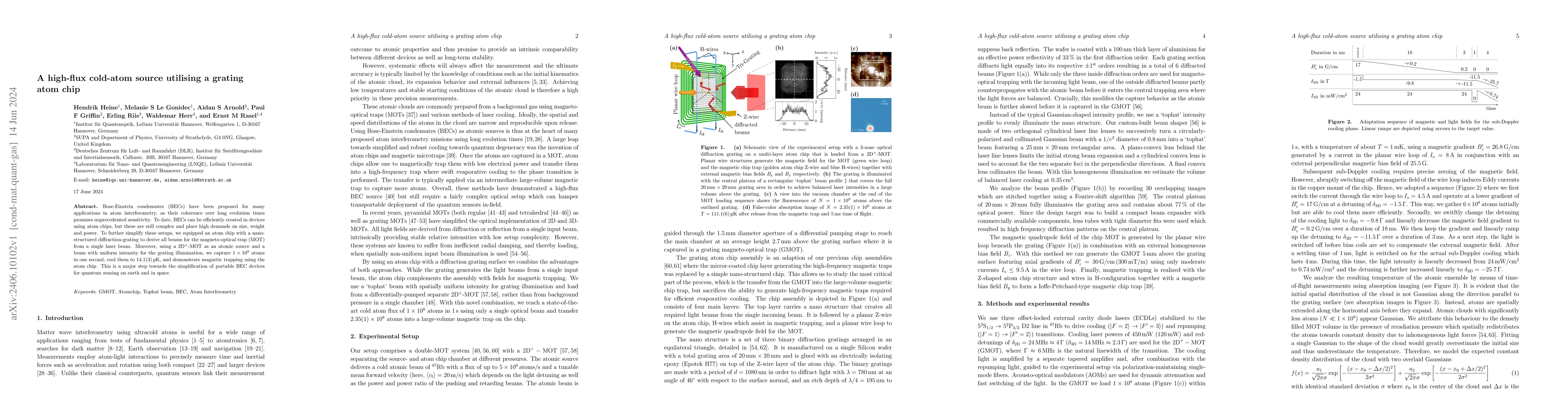 Thumbnail for A high-flux cold-atom source utilising a grating atom chip