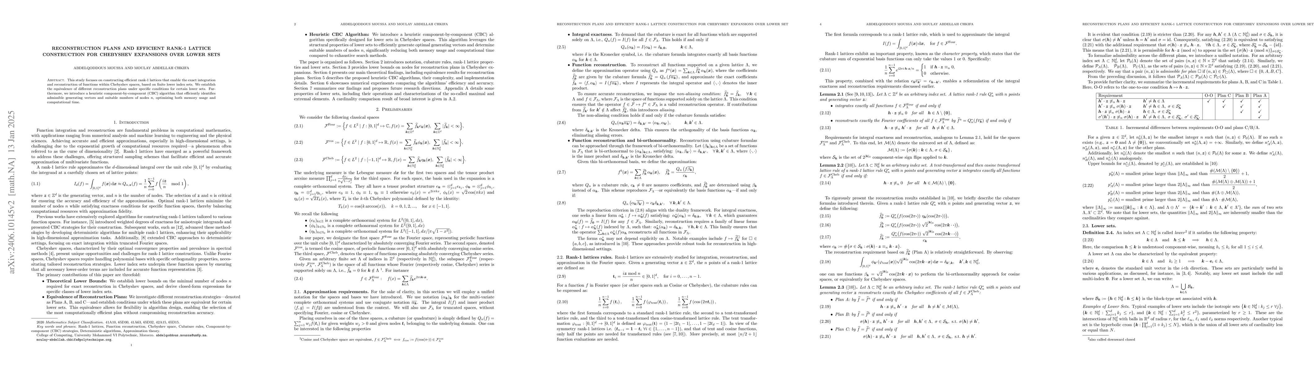 Thumbnail for Function Reconstruction Using Rank-1 Lattices and Lower Sets
