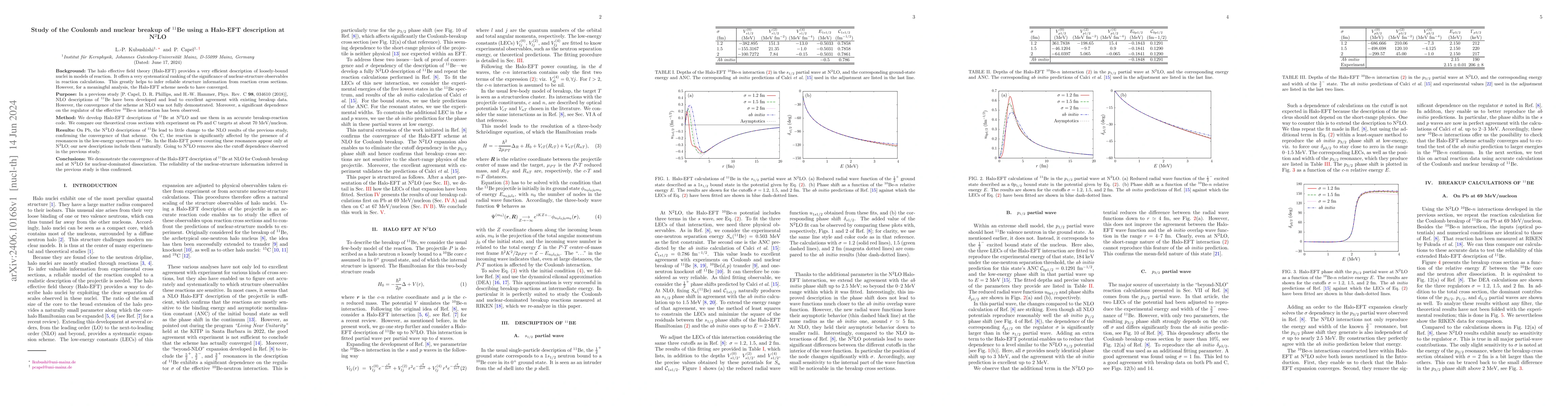 Thumbnail for Study of the Coulomb and nuclear breakup of $^{11}$Be using a Halo-EFT
  description at N$^2$LO