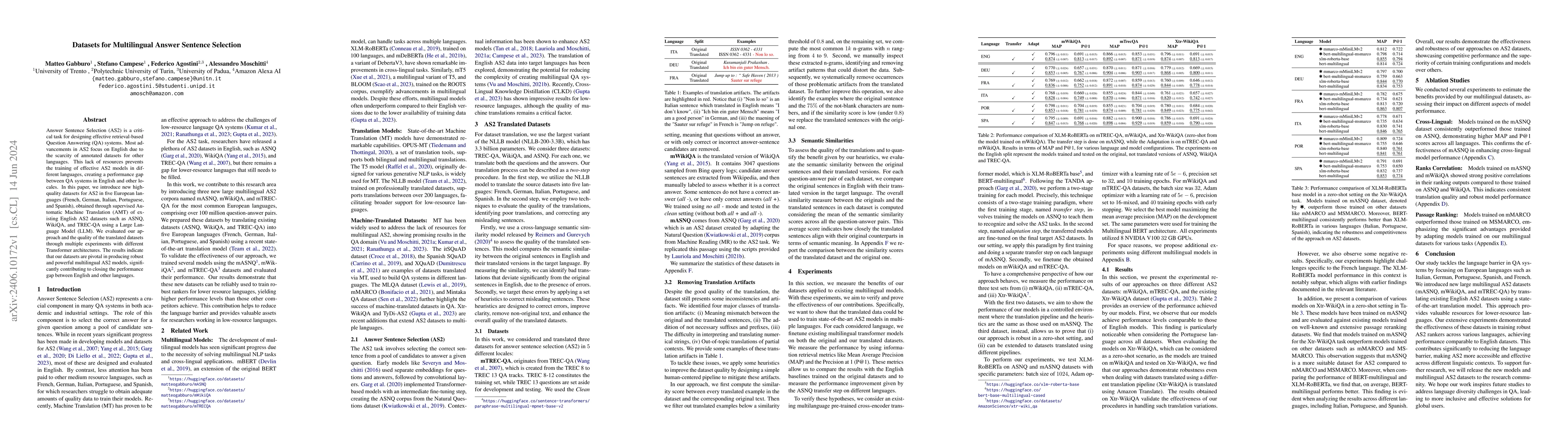 Thumbnail for Datasets for Multilingual Answer Sentence Selection