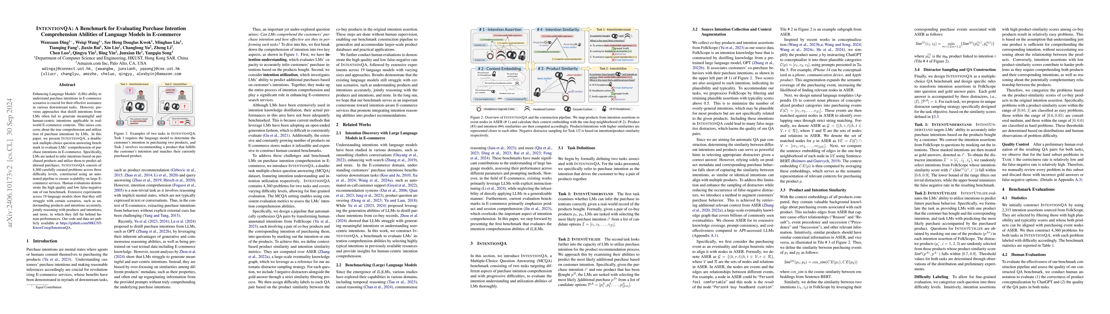 Thumbnail for IntentionQA: A Benchmark for Evaluating Purchase Intention Comprehension
  Abilities of Language Models in E-commerce