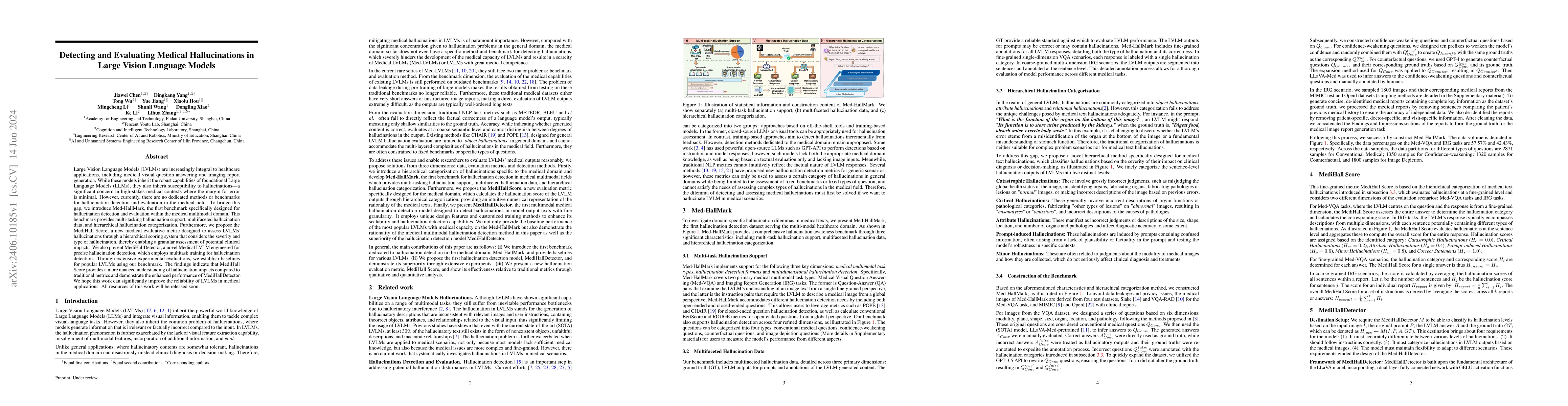 Thumbnail for Detecting and Evaluating Medical Hallucinations in Large Vision Language
  Models