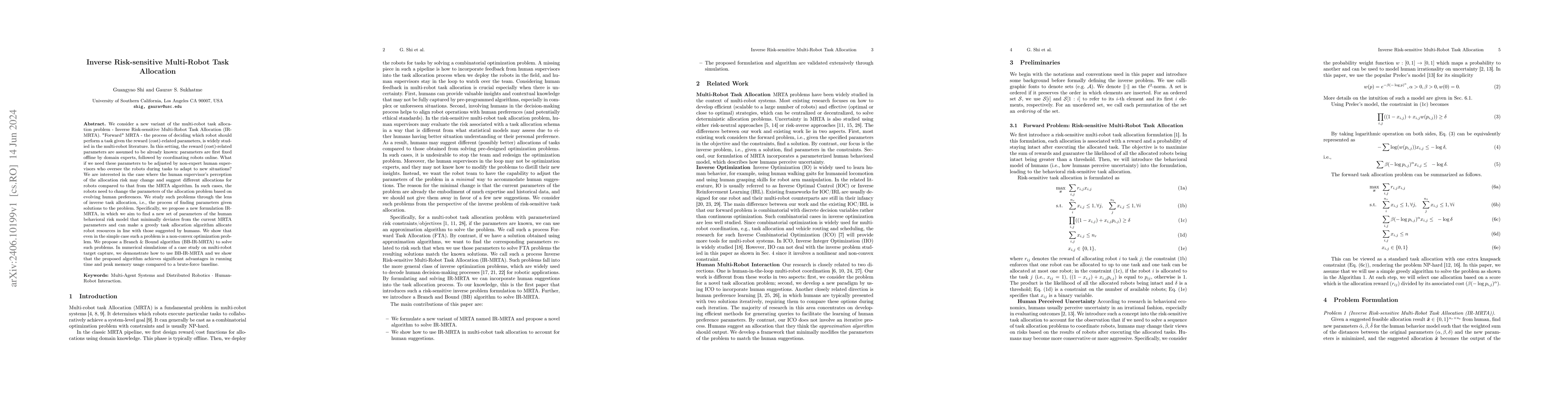 Thumbnail for Inverse Risk-sensitive Multi-Robot Task Allocation