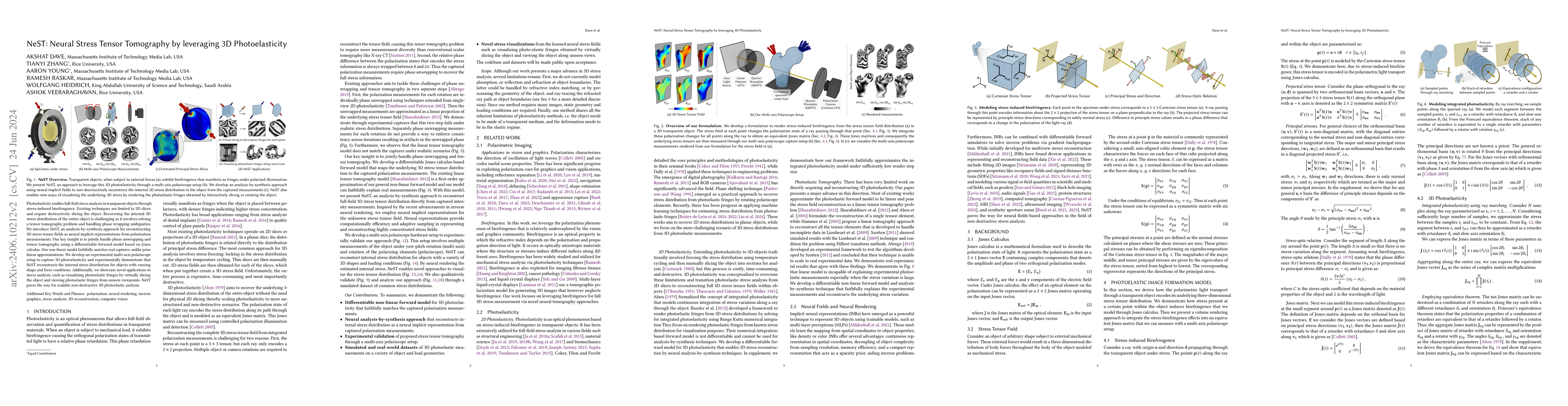 Thumbnail for NeST: Neural Stress Tensor Tomography by leveraging 3D Photoelasticity