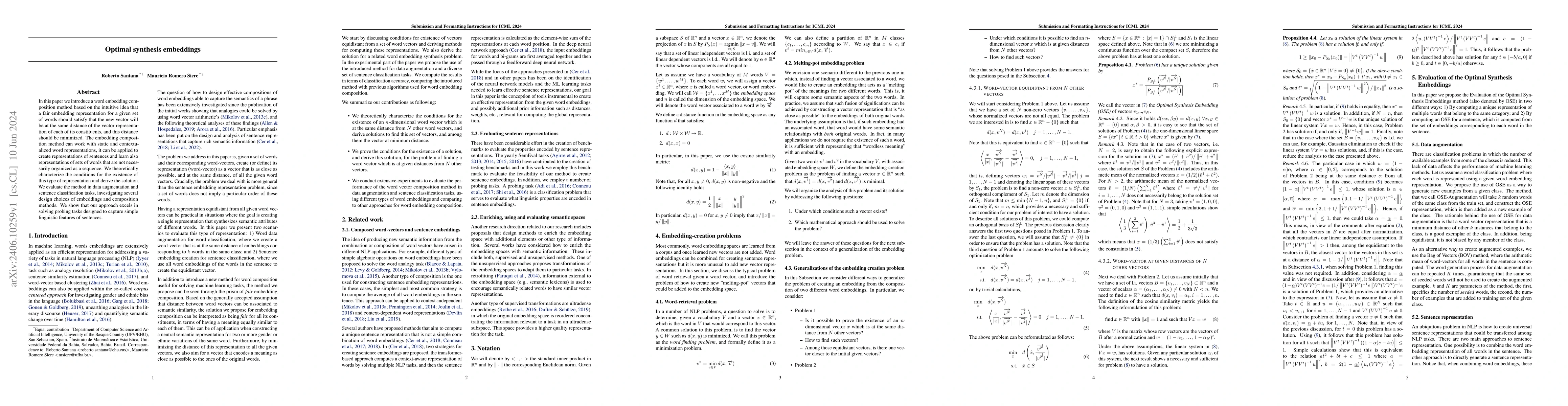 Thumbnail for Optimal synthesis embeddings
