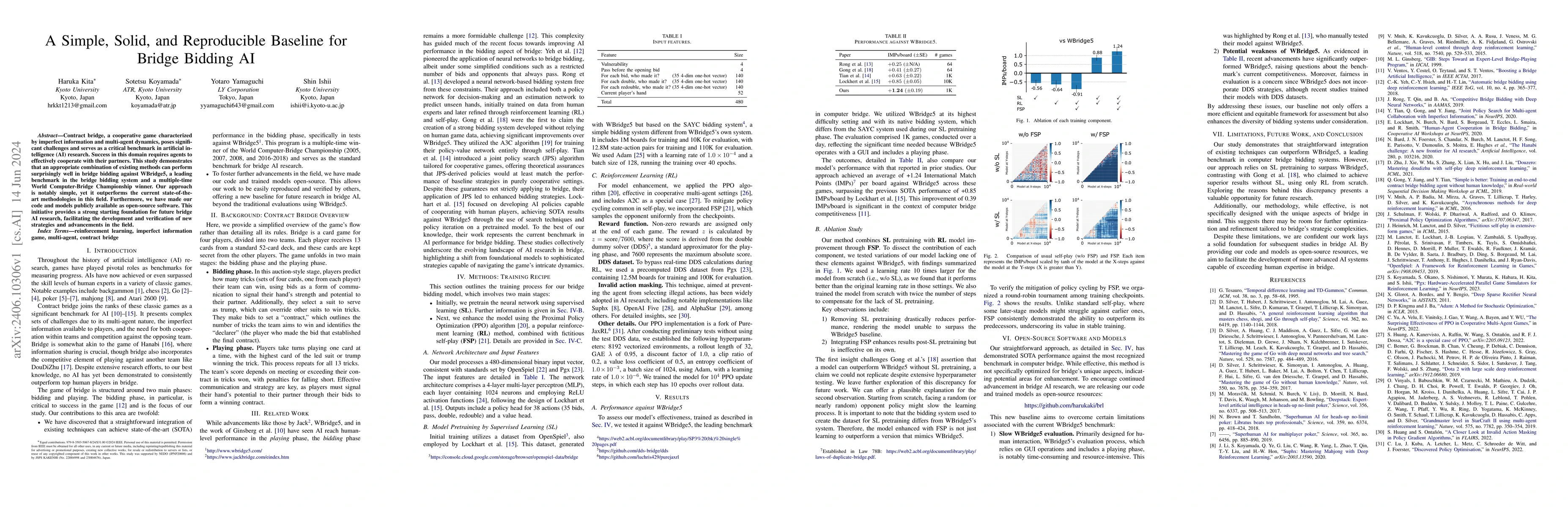 Thumbnail for A Simple, Solid, and Reproducible Baseline for Bridge Bidding AI
