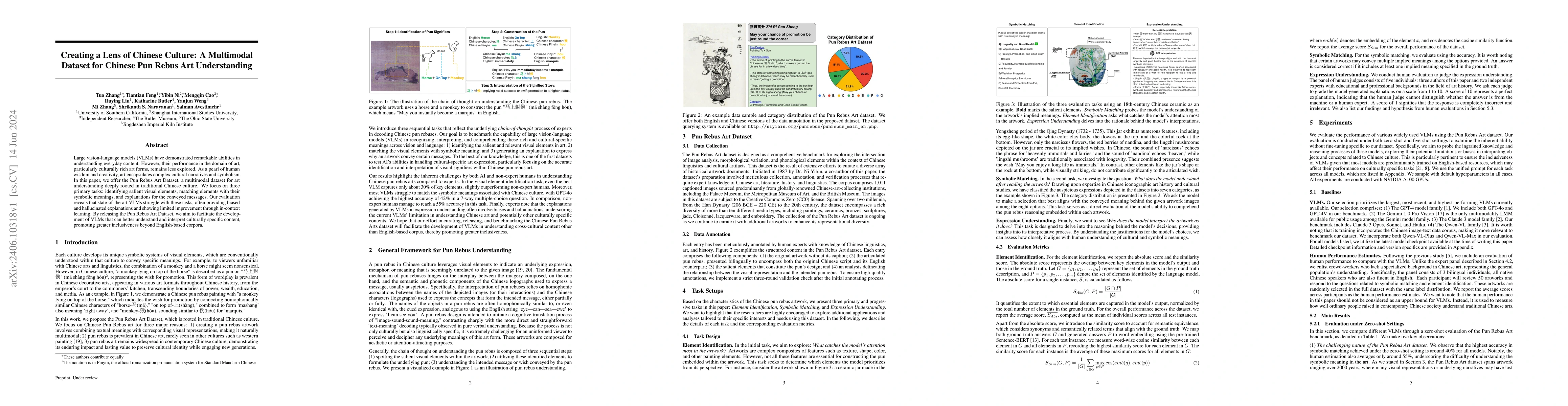 Thumbnail for Creating a Lens of Chinese Culture: A Multimodal Dataset for Chinese Pun
  Rebus Art Understanding
