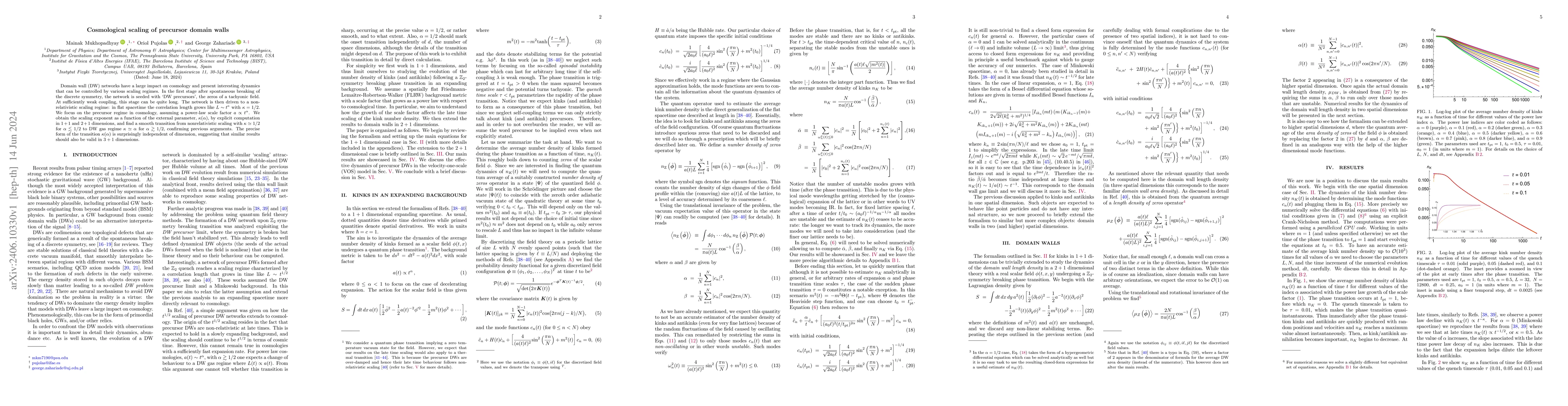 Thumbnail for Cosmological scaling of precursor domain walls