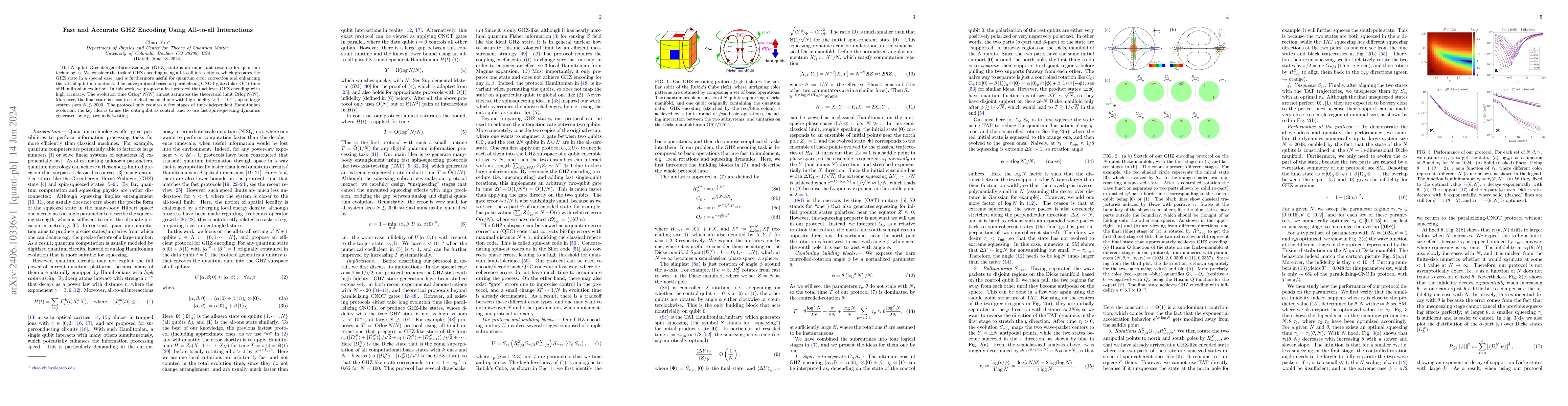 Thumbnail for Fast and Accurate GHZ Encoding Using All-to-all Interactions