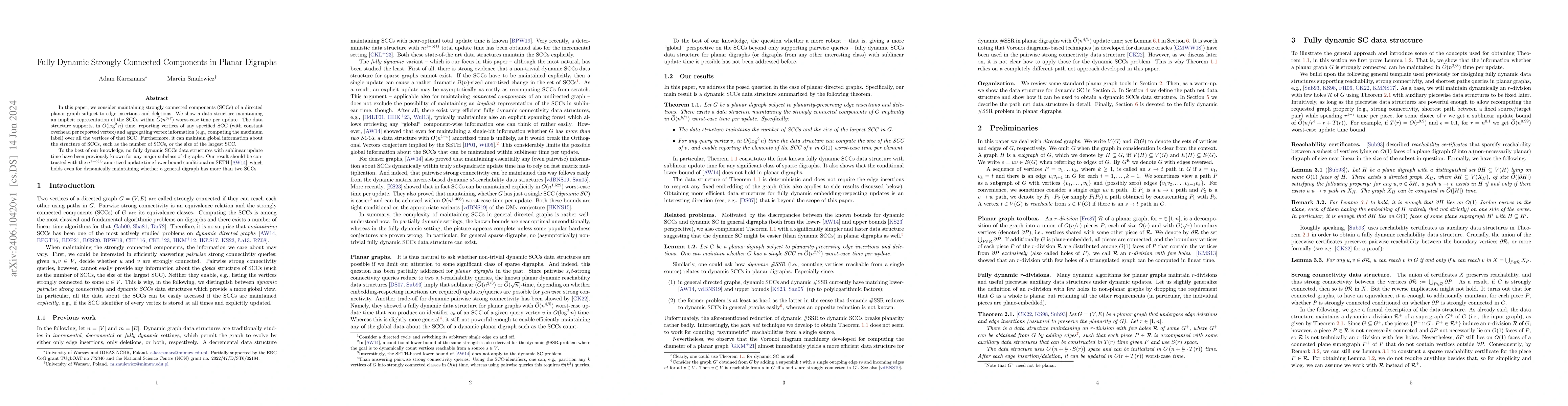 Thumbnail for Fully Dynamic Strongly Connected Components in Planar Digraphs