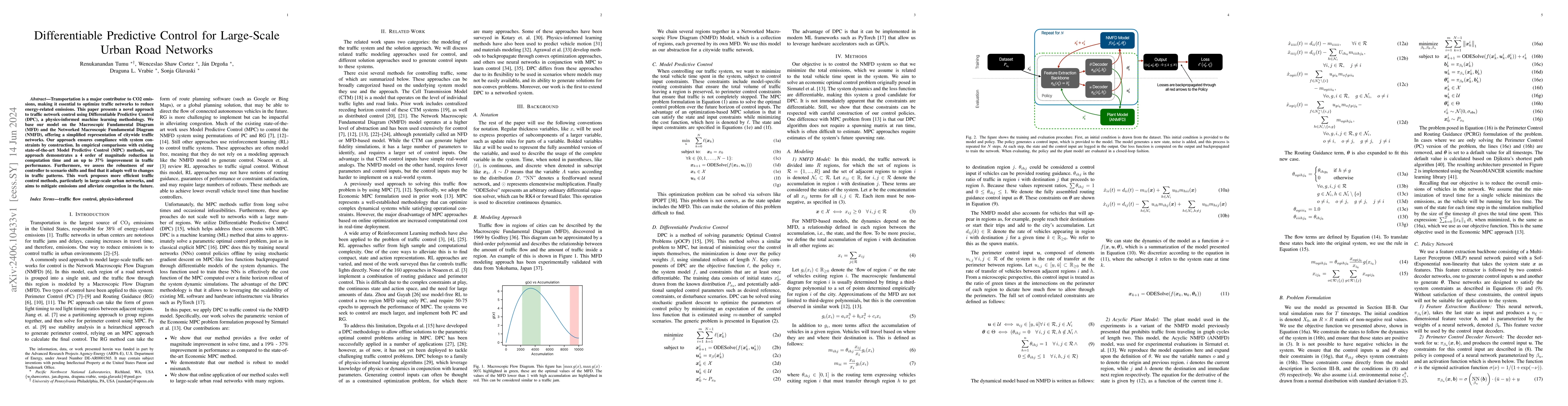 Thumbnail for Differentiable Predictive Control for Large-Scale Urban Road Networks