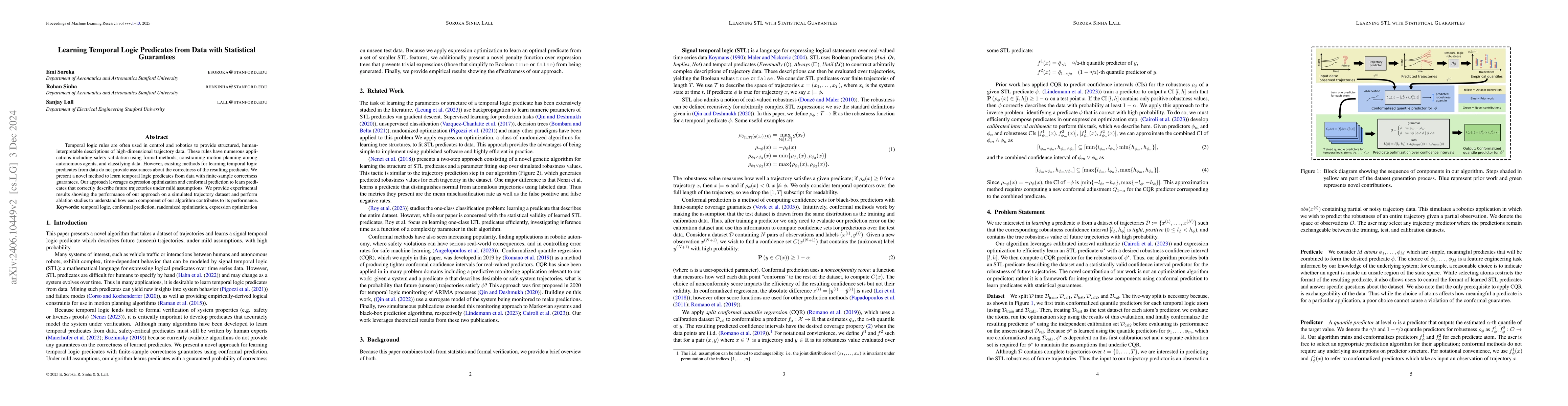 Thumbnail for Learning Temporal Logic Predicates from Data with Statistical Guarantees