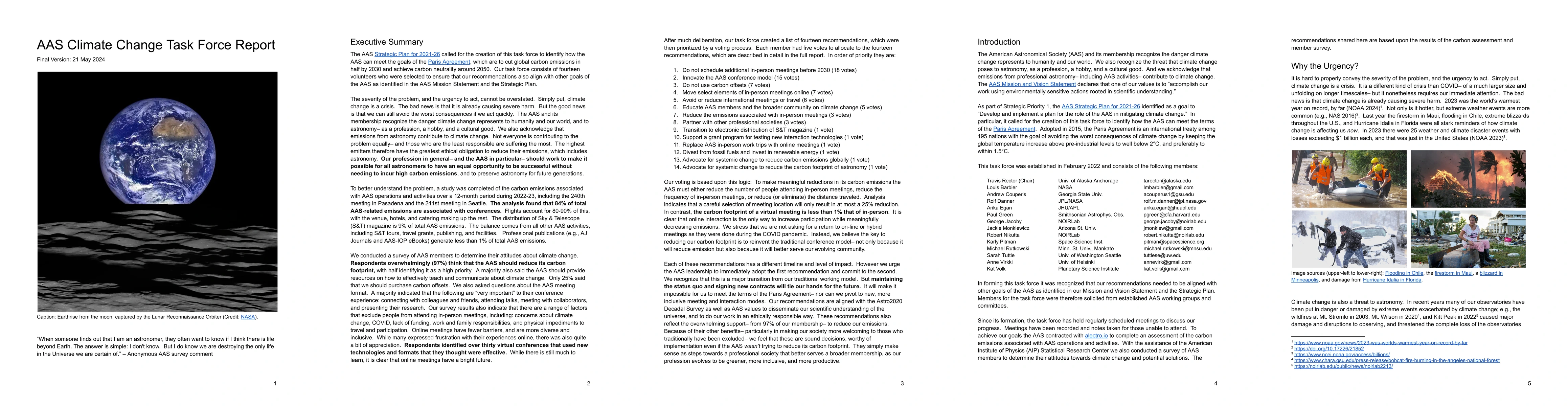 Thumbnail for Climate Change Task Force Report for the American Astronomical Society