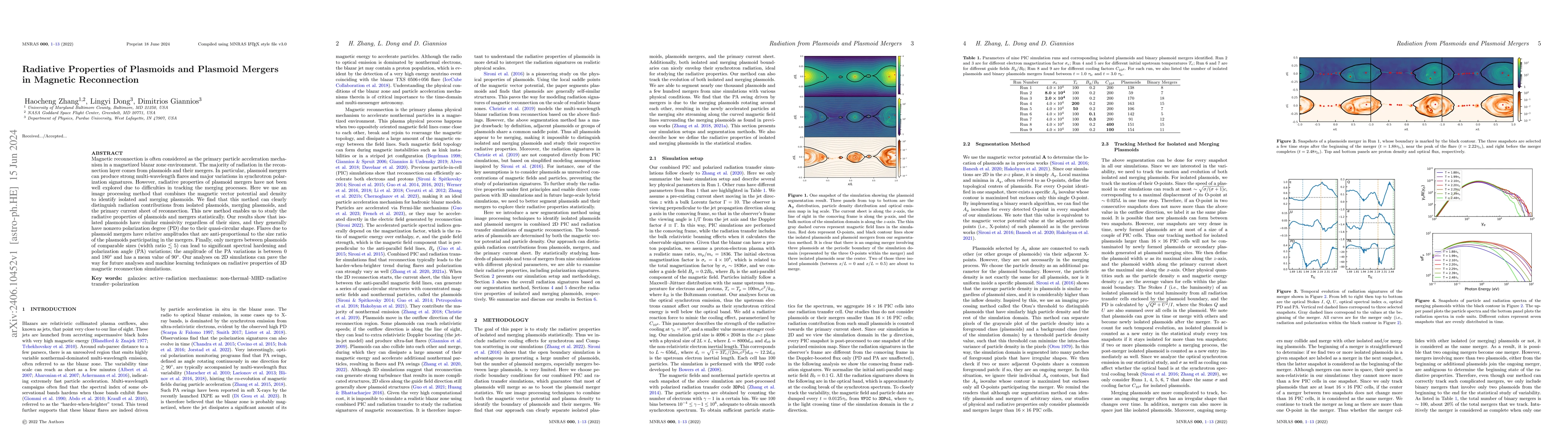 Thumbnail for Radiative Properties of Plasmoids and Plasmoid Mergers in Magnetic
  Reconnection
