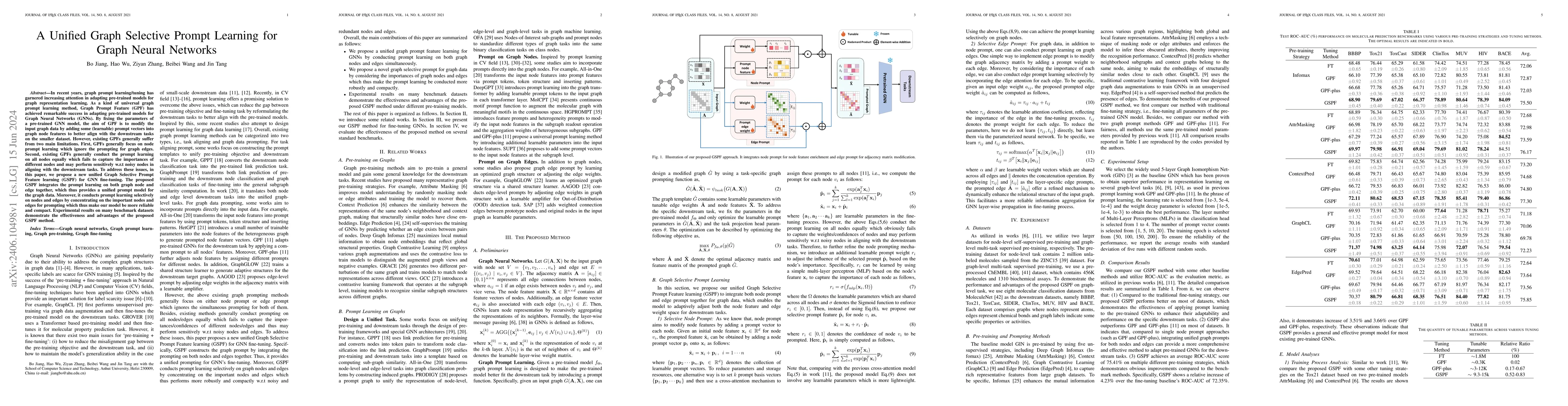 Thumbnail for A Unified Graph Selective Prompt Learning for Graph Neural Networks