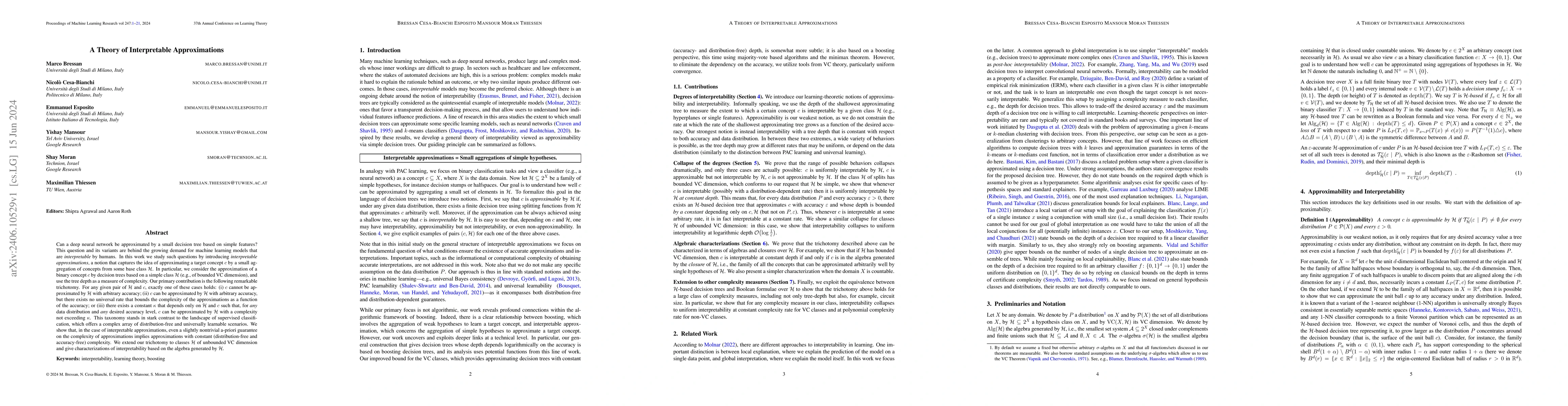 Thumbnail for A Theory of Interpretable Approximations