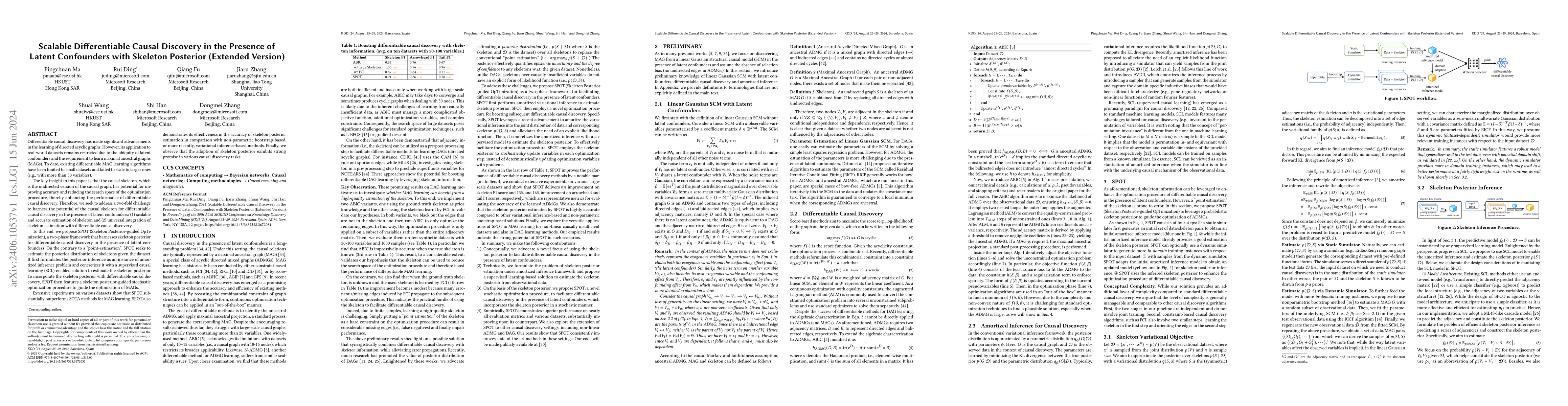 Thumbnail for Scalable Differentiable Causal Discovery in the Presence of Latent
  Confounders with Skeleton Posterior (Extended Version)