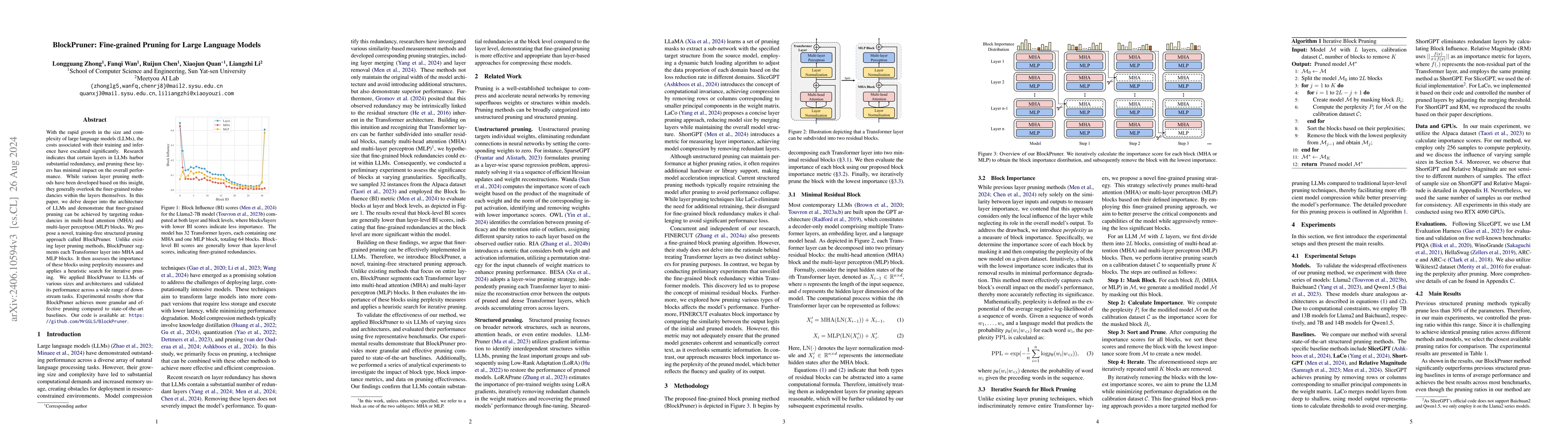 Thumbnail for BlockPruner: Fine-grained Pruning for Large Language Models
