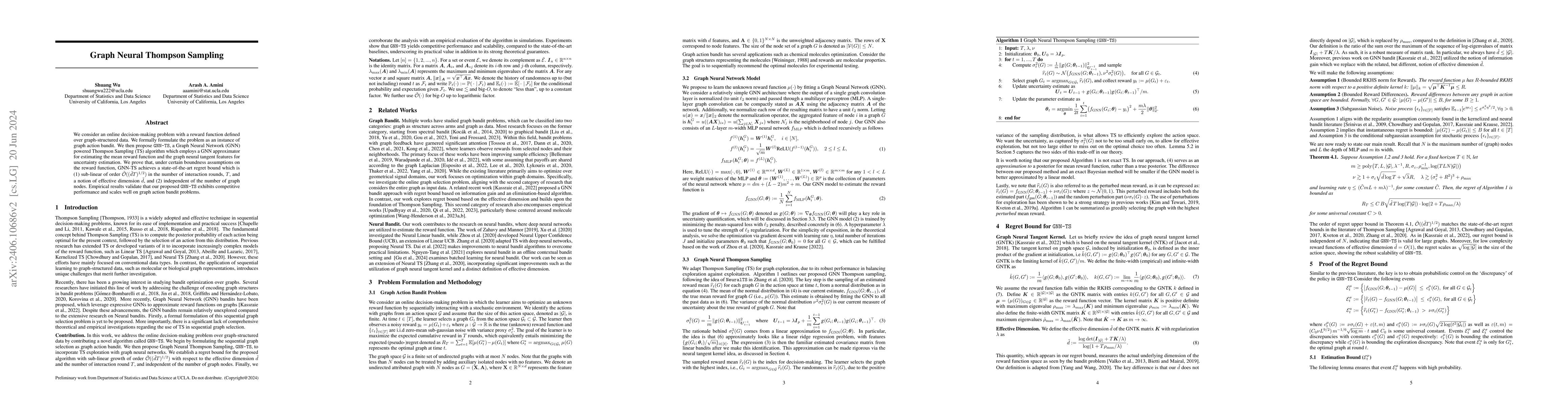 Thumbnail for Graph Neural Thompson Sampling