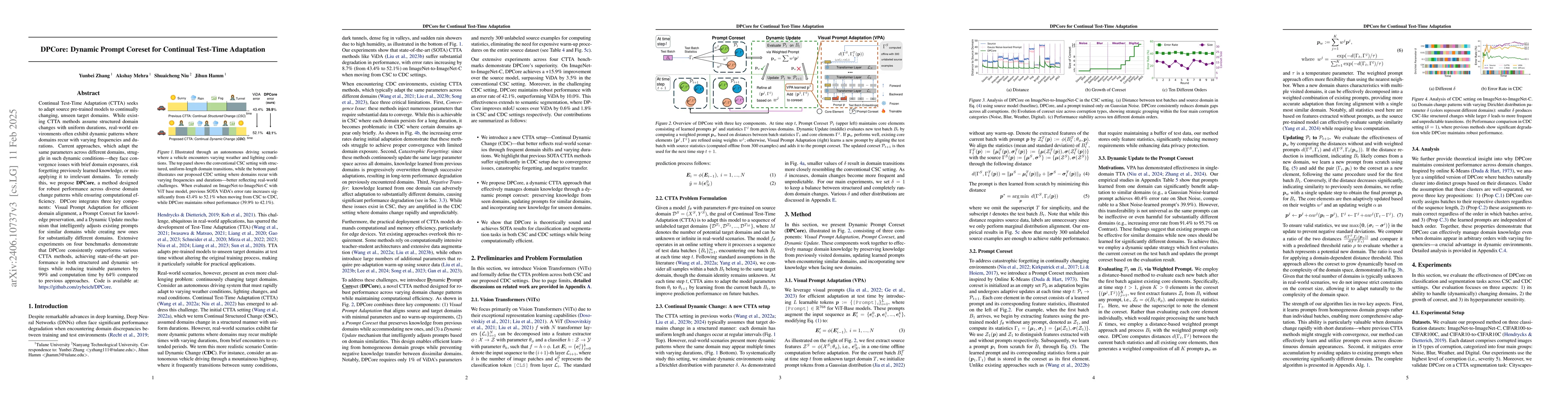 Thumbnail for Dynamic Domains, Dynamic Solutions: DPCore for Continual Test-Time
  Adaptation