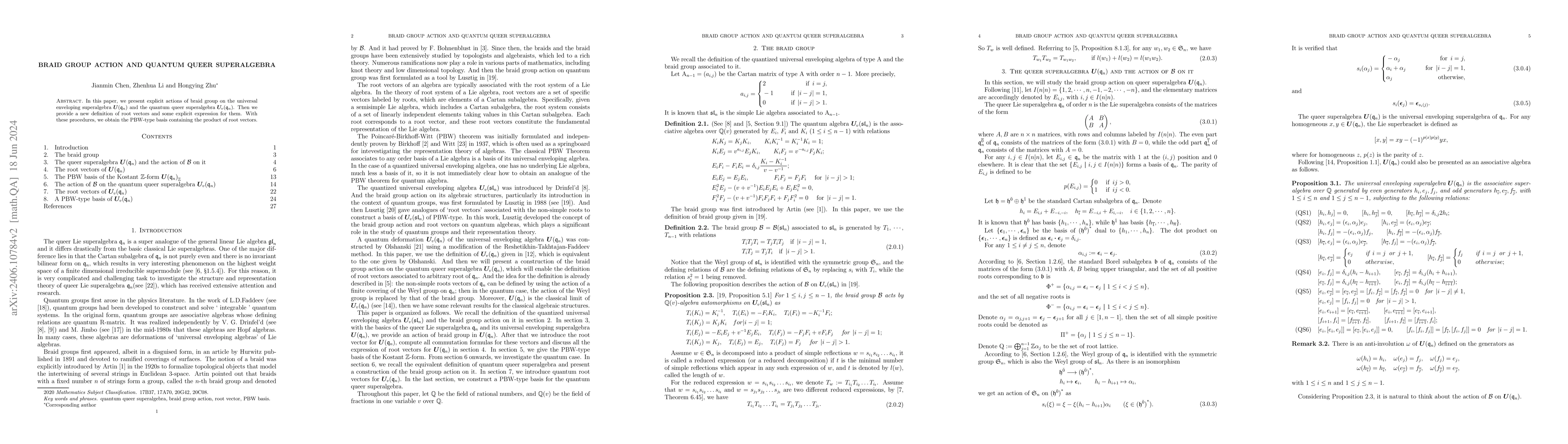 Thumbnail for Braid Group Action and Quantum Queer Superalgebra