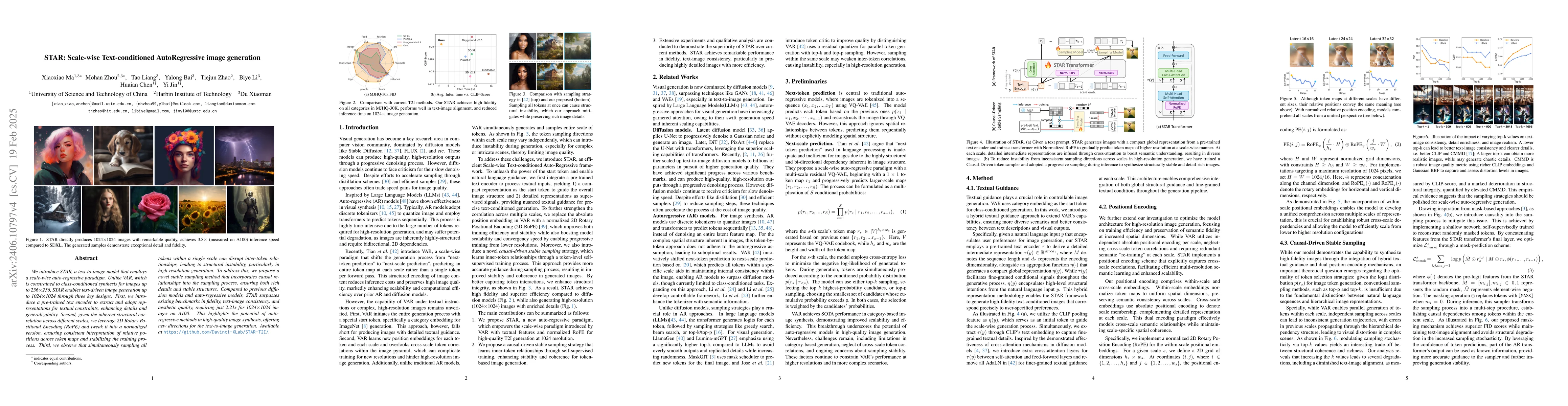 Thumbnail for STAR: Scale-wise Text-to-image generation via Auto-Regressive
  representations