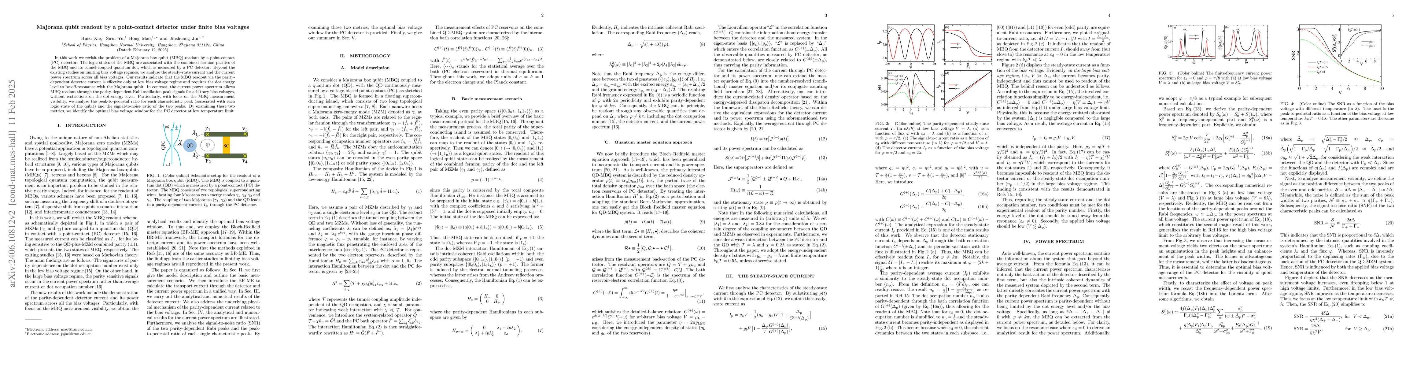 Thumbnail for Majorana qubit readout by a point-contact detector under finite bias
  voltages