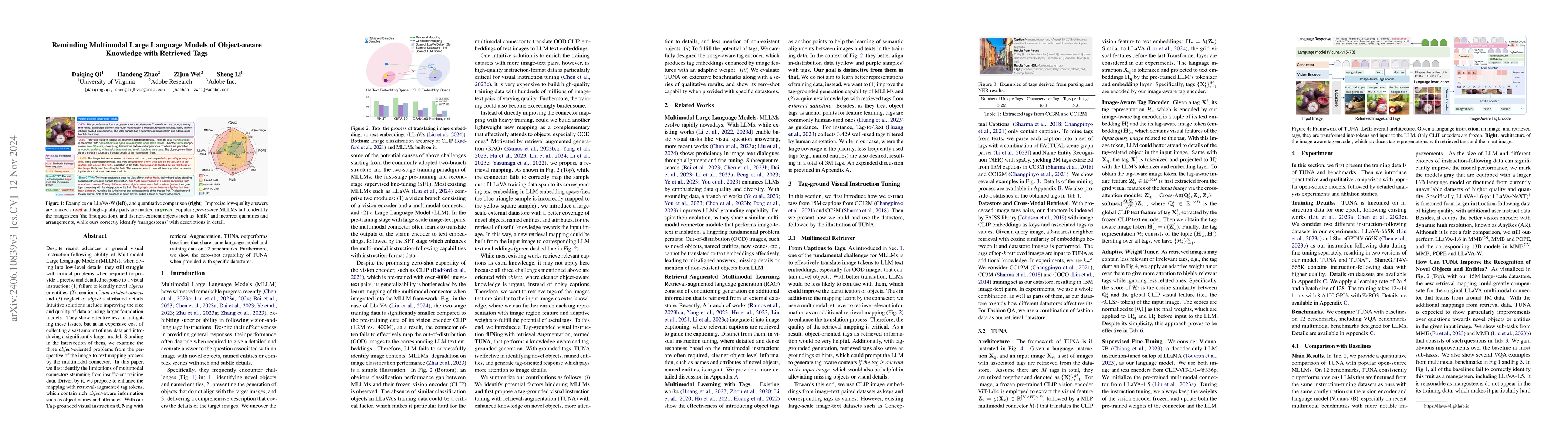 Thumbnail for Reminding Multimodal Large Language Models of Object-aware Knowledge
  with Retrieved Tags