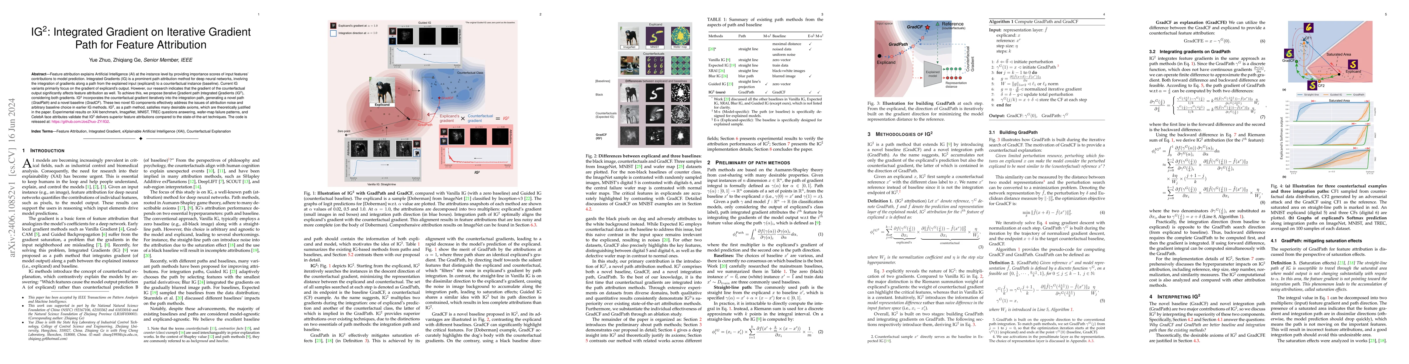 Thumbnail for IG2: Integrated Gradient on Iterative Gradient Path for Feature
  Attribution