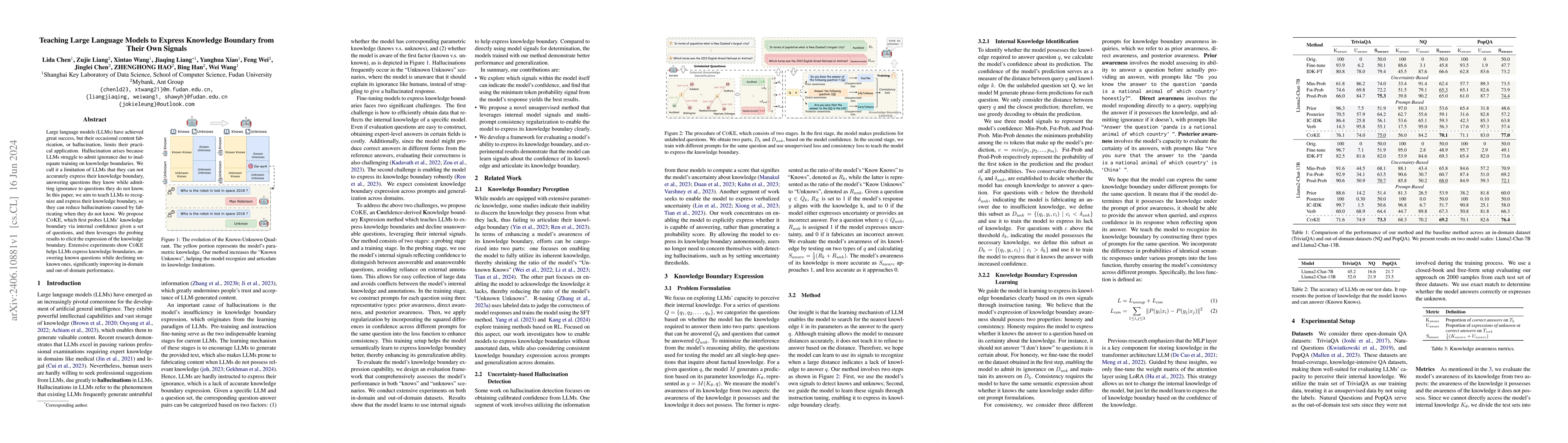 Thumbnail for Teaching Large Language Models to Express Knowledge Boundary from Their
  Own Signals