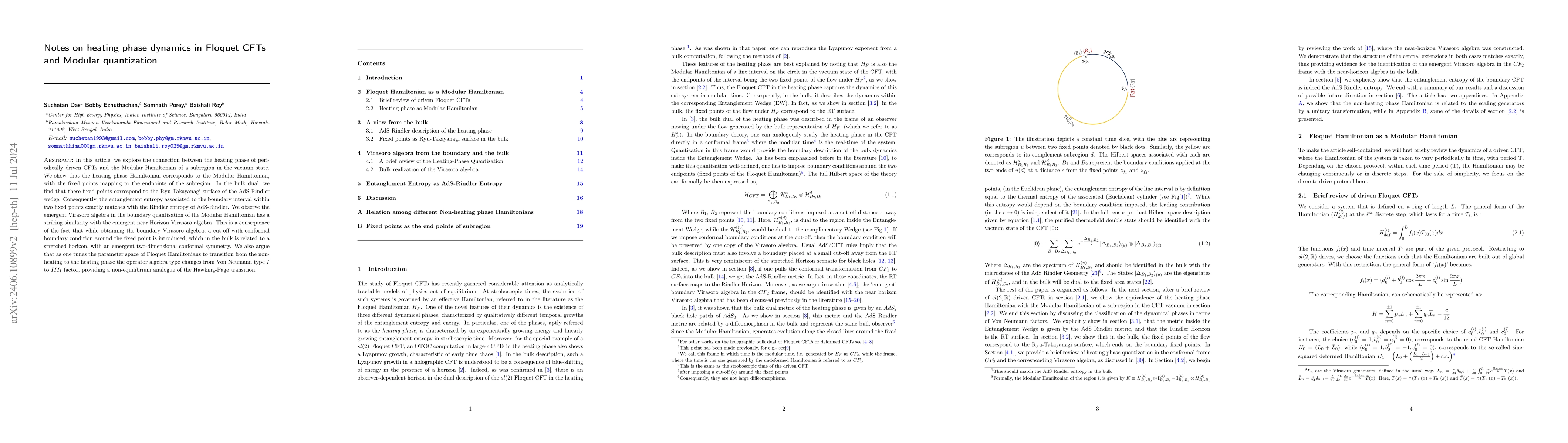 Thumbnail for Notes on heating phase dynamics in Floquet CFTs and Modular quantization