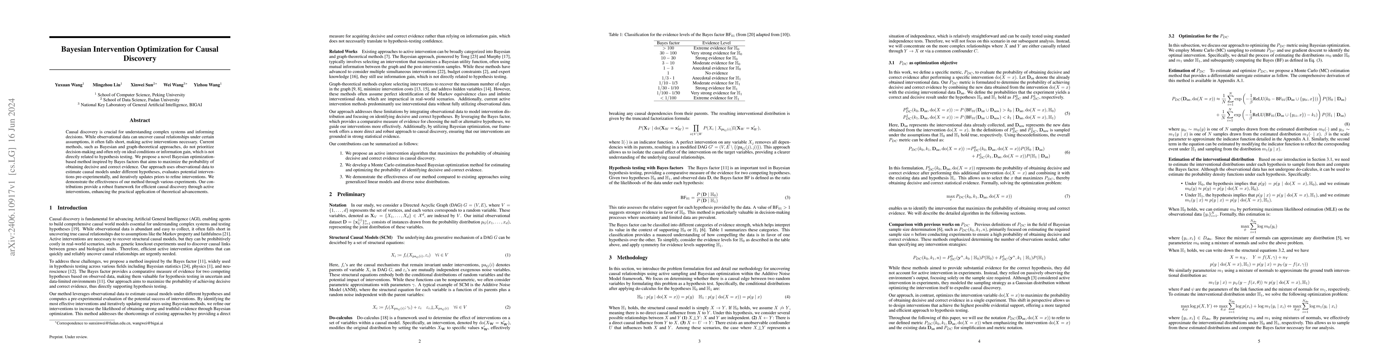 Thumbnail for Bayesian Intervention Optimization for Causal Discovery
