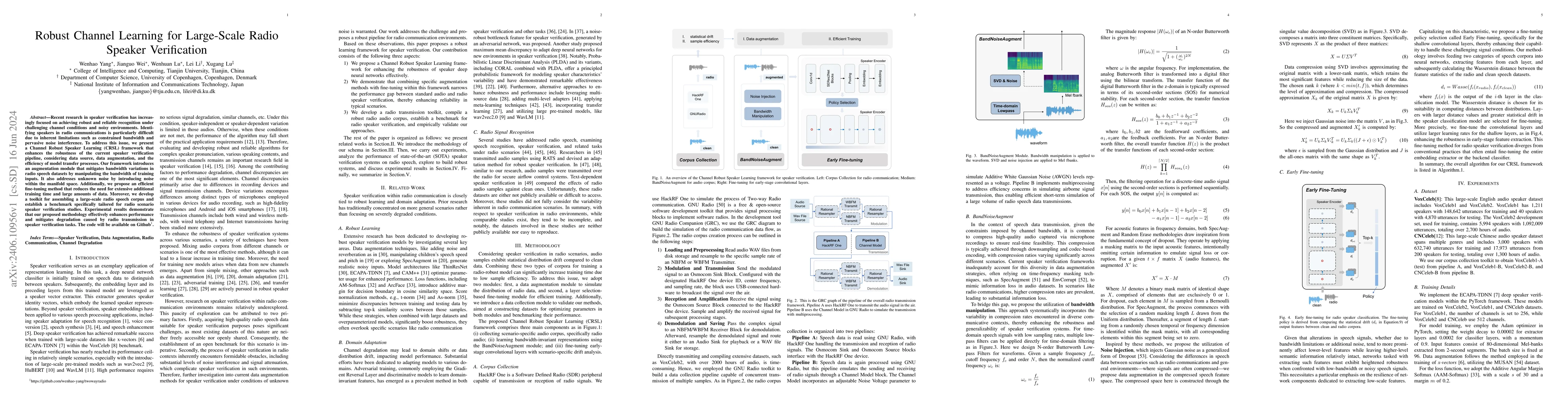 Thumbnail for Robust Channel Learning for Large-Scale Radio Speaker Verification