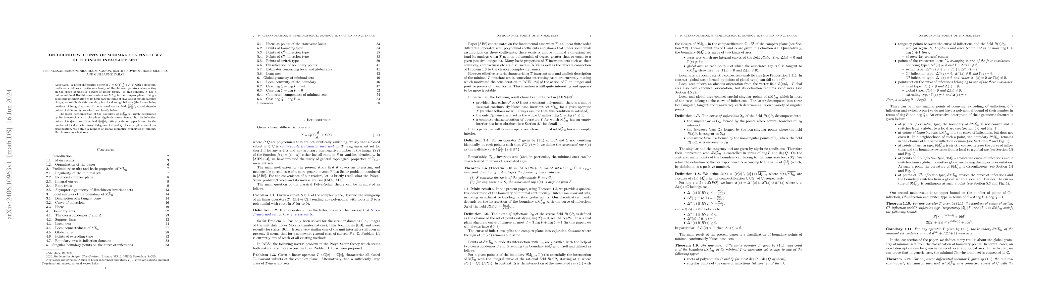 Thumbnail for On boundary points of minimal continuously Hutchinson invariant sets