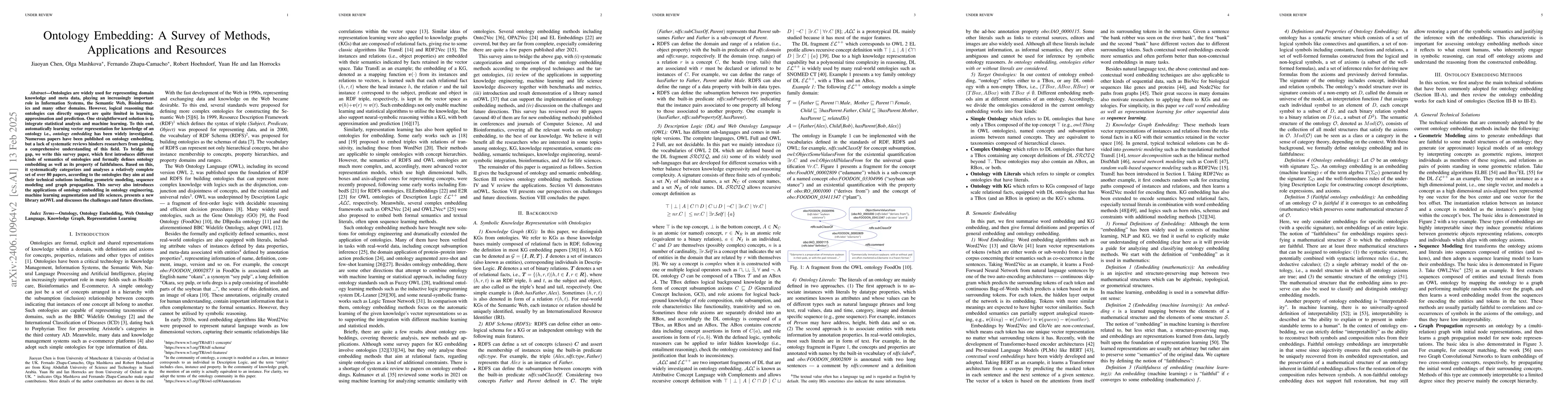 Thumbnail for Ontology Embedding: A Survey of Methods, Applications and Resources