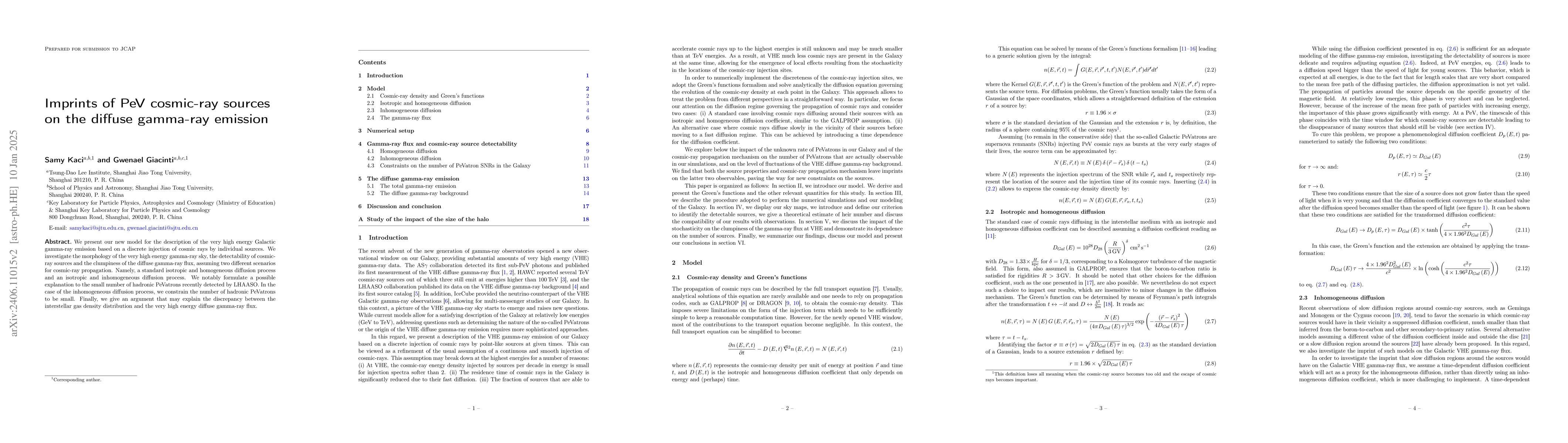 Thumbnail for Imprints of PeV cosmic-ray sources on the diffuse gamma-ray emission