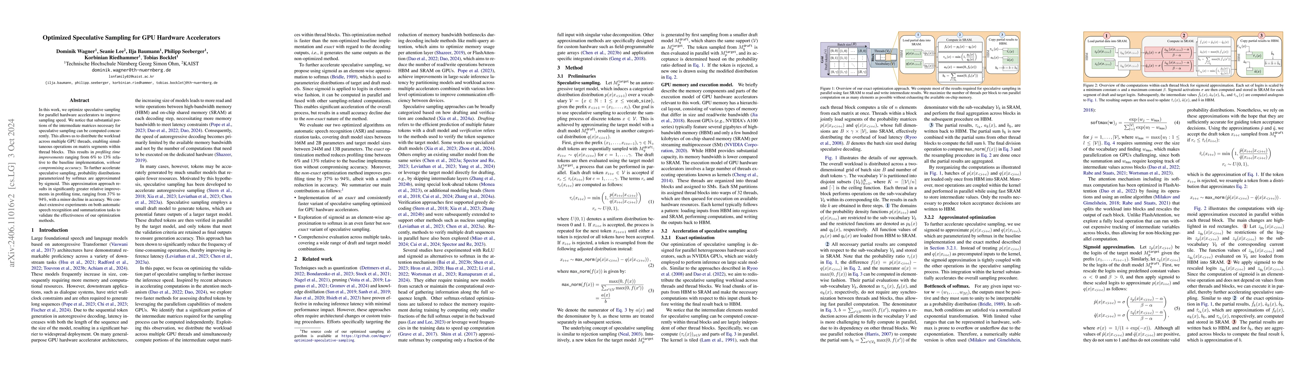 Thumbnail for Optimized Speculative Sampling for GPU Hardware Accelerators
