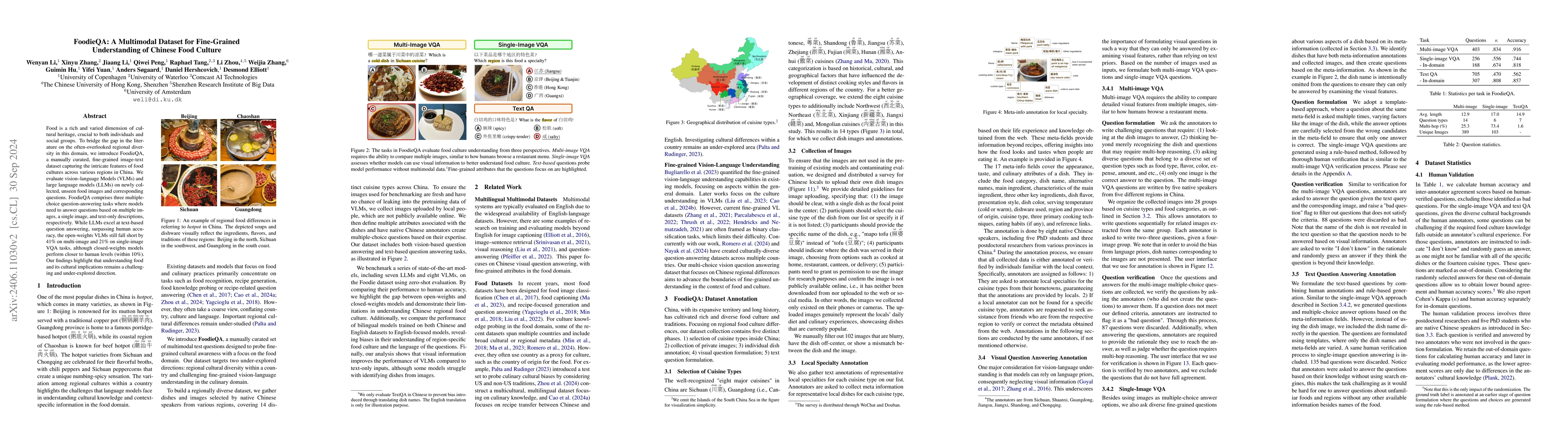 Thumbnail for FoodieQA: A Multimodal Dataset for Fine-Grained Understanding of Chinese
  Food Culture