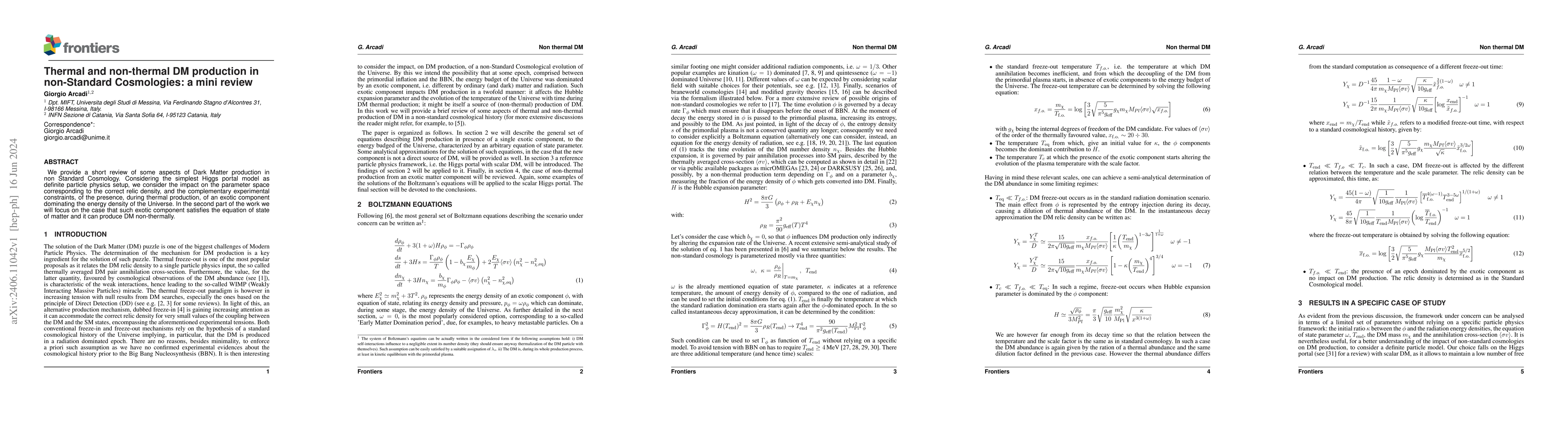 Thumbnail for Thermal and non-thermal DM production in non-Standard Cosmologies: a
  mini review