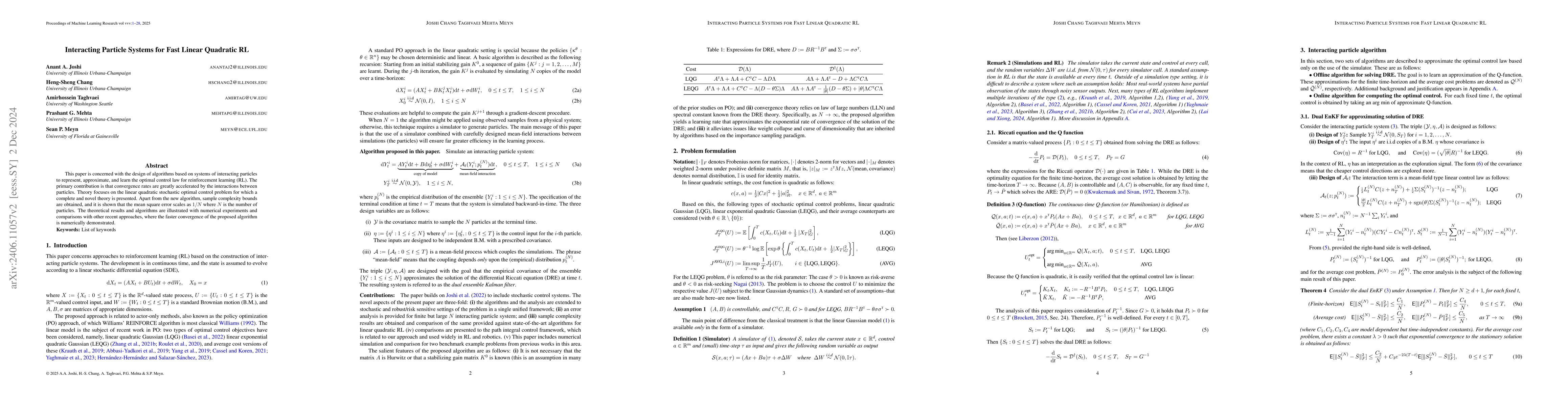 Thumbnail for Design of Interacting Particle Systems for Fast and Efficient
  Reinforcement Learning