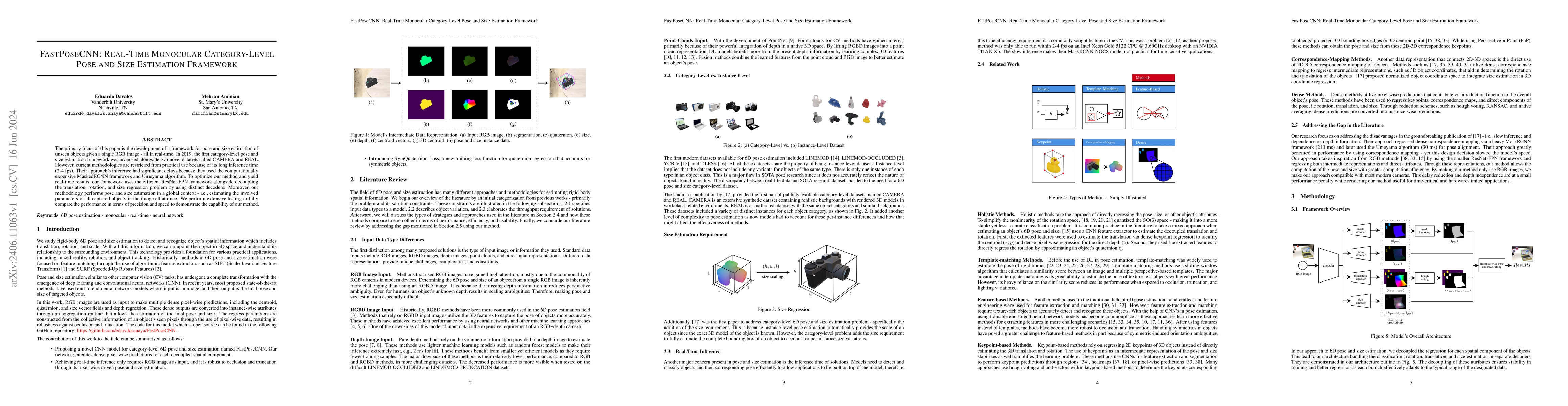 Thumbnail for FastPoseCNN: Real-Time Monocular Category-Level Pose and Size Estimation
  Framework