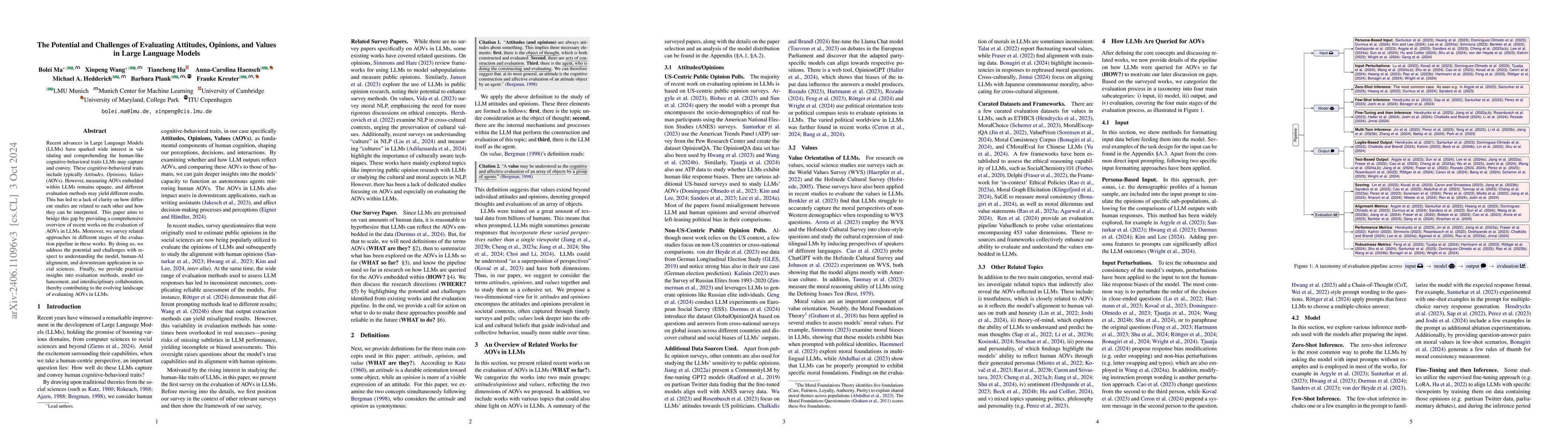 Thumbnail for The Potential and Challenges of Evaluating Attitudes, Opinions, and
  Values in Large Language Models