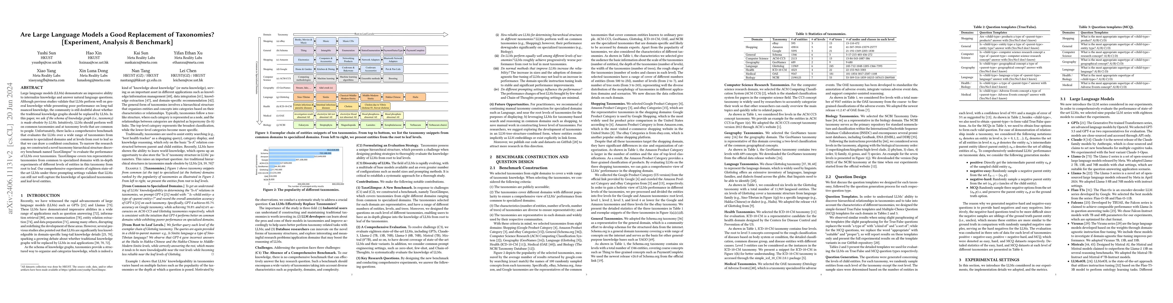 Thumbnail for Are Large Language Models a Good Replacement of Taxonomies?