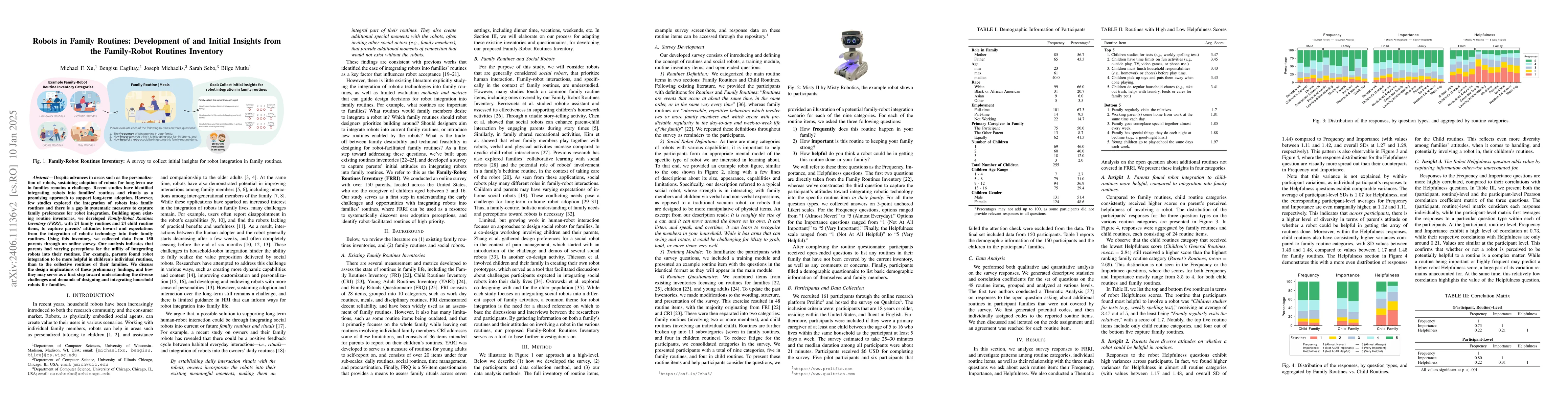 Thumbnail for Robots in Family Routines: Development of and Initial Insights from the
  Family-Robot Routines Inventory